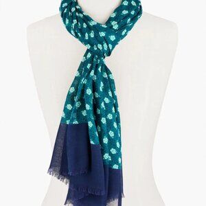 Talbots Dazzling Ditsy Oblong Scarf - New With Tags